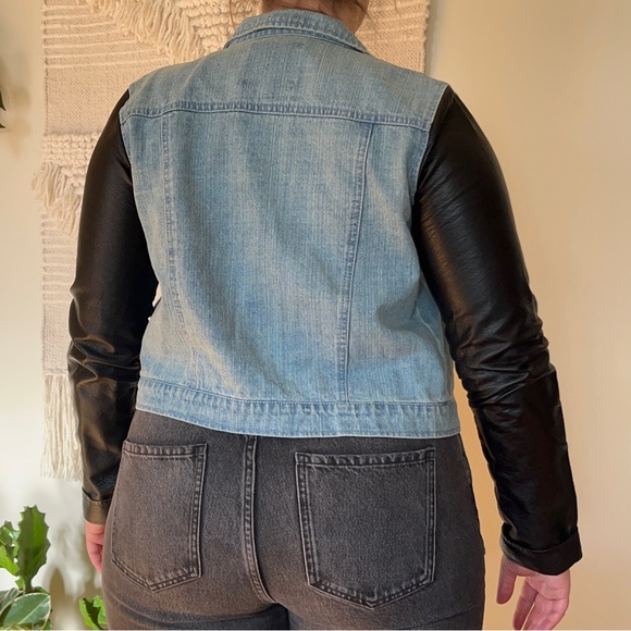 Jack Jean Jacket with Leather Arms - Picture 2 of 7